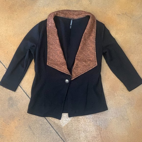 Crazy Train Jackets & Coats Womens Western Style Black Blazer